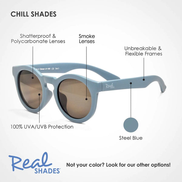 Real Shades Unbreakable Kids Sunglasses - Chill