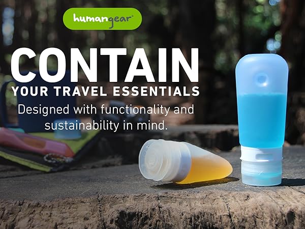 Humangear GoToob Silicone Travel Bottles - 3-Pack