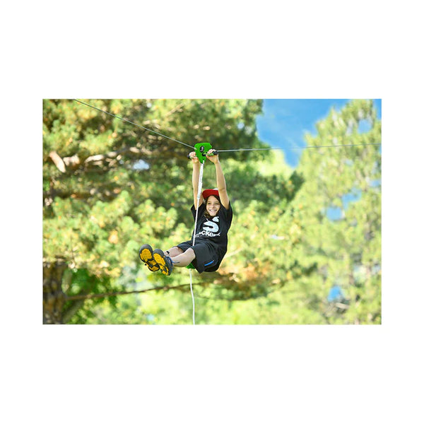 Slackers 40' Backyard Zipline Kit with Spring Brake