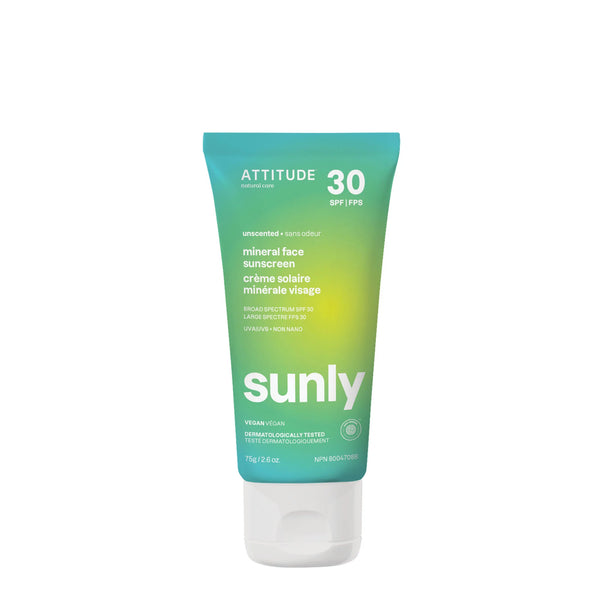 Attitude Sunly Mineral Face Sunscreen SPF30