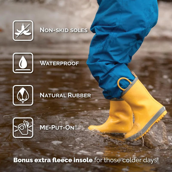 Jan & Jul Puddle-Dry Rubber Rain Boots