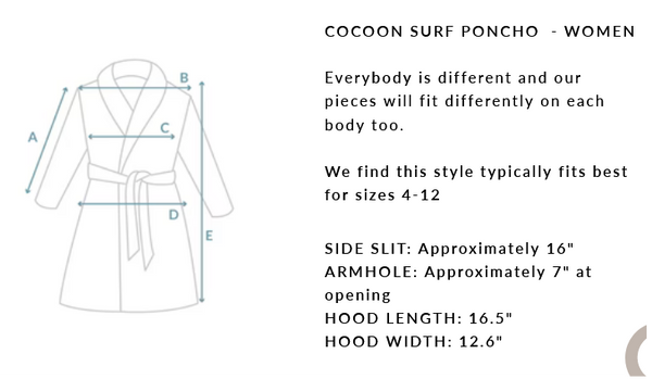 Tofino Towel Co. - Cocoon Adult Surf Poncho