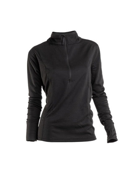 Bula Womens Merino Wool Blend 1/4 Zip Base Layer