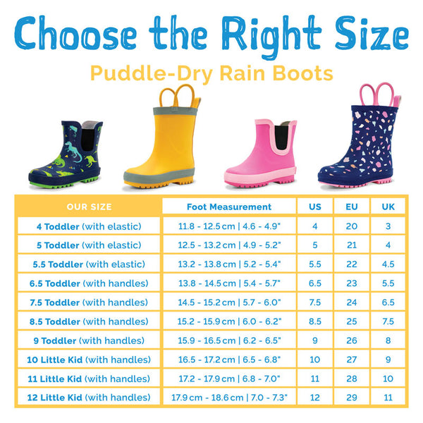 Jan & Jul Puddle-Dry Rubber Rain Boots