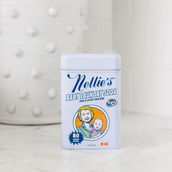 Nellie's Baby Laundry Soda Tin - 80 Loads