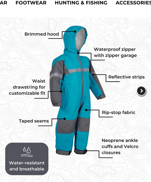 Oakiwear Trail One-Piece Rain Suit