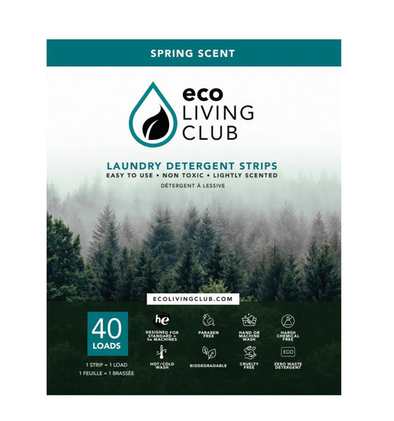 Eco Living Club Laundry Detergent Strips - 40+ Loads