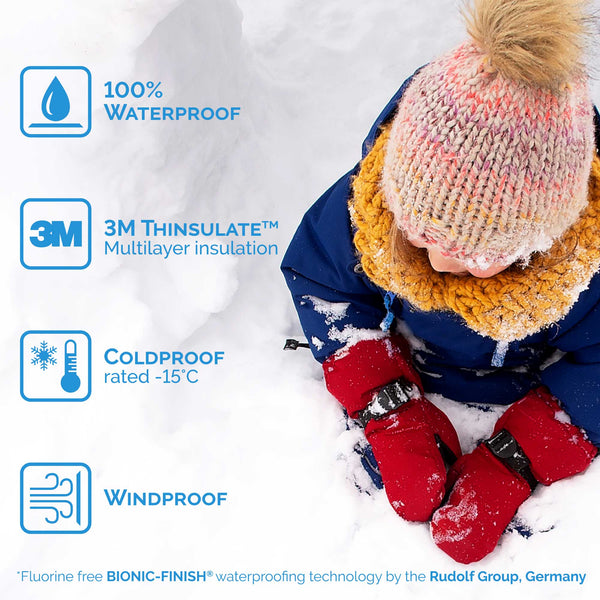 Jan & Jul Toasty Dry Waterproof Snow Mittens