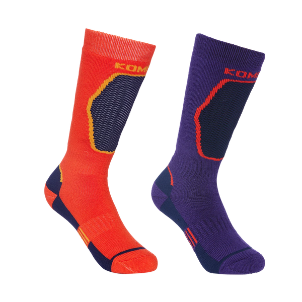 Kombi The Brave Mid-Weight Ski Socks - Twin-Pack