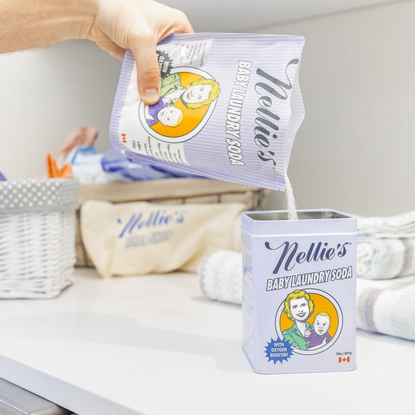 Nellie's Baby Laundry Soda Tin - 240 Loads (3-Pack)