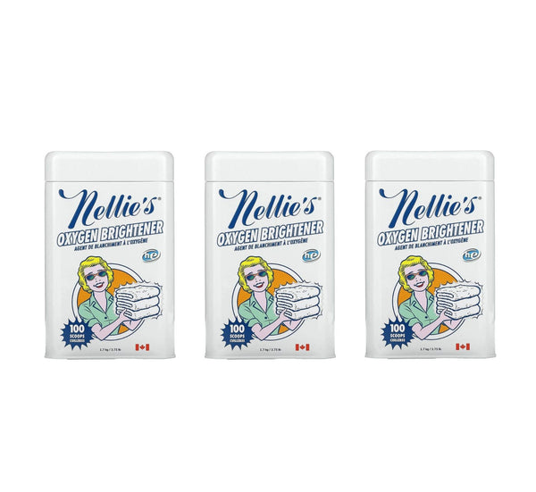 Nellie's Oxygen Brightener Tin - 300 Loads (3-Pack)