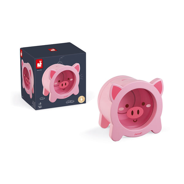 Janod Wood Piggy Bank