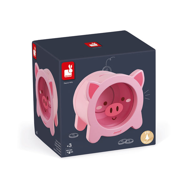 Janod Wood Piggy Bank