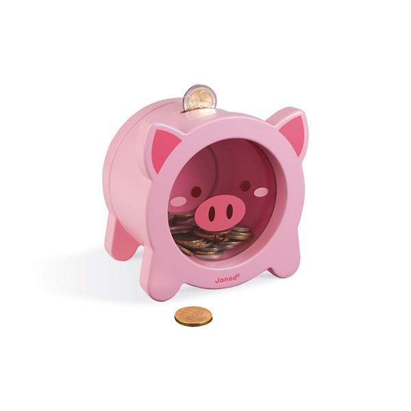 Janod Wood Piggy Bank