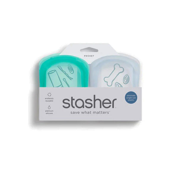 Stasher Reusable Pocket Bags - 6-Pack