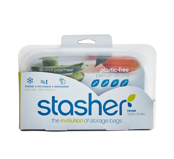 Stasher Reusable Snack Bag - Clear