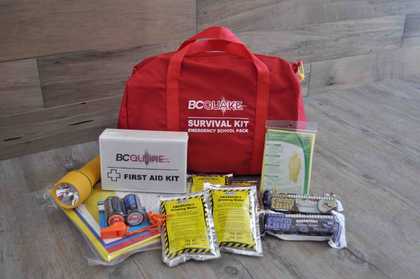 BC Quake School Pack Survival Kit