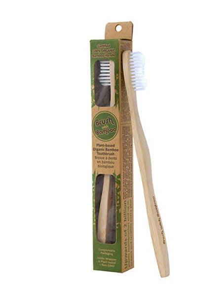 Brush with Bamboo Toothbrushes - Adult 4-Pack