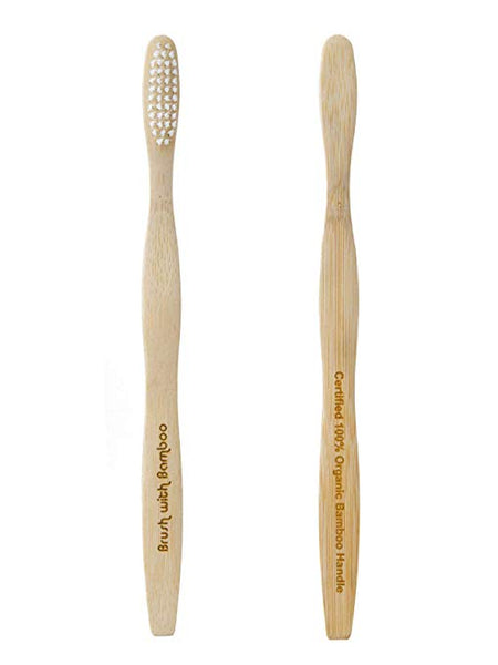 Brush with Bamboo Toothbrushes - Adult 4-Pack