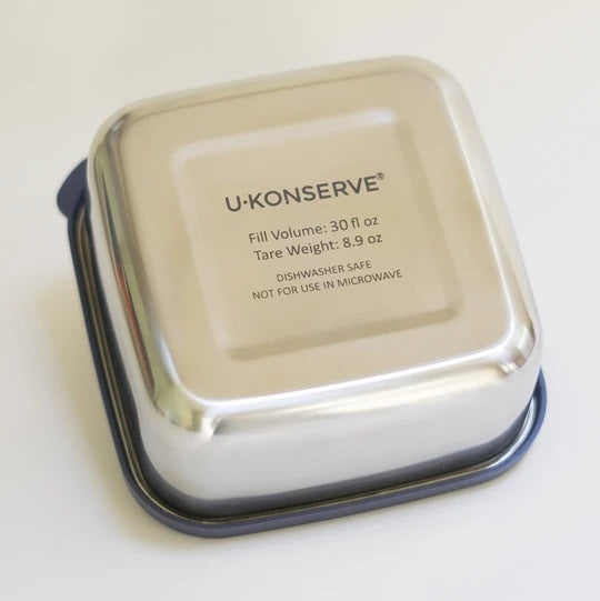 U-Konserve Square Nesting Trio with Silicone Lid (Set of 3)