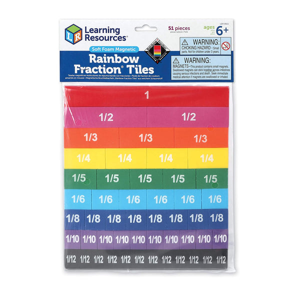 Learning Resources Rainbow Fraction Tiles