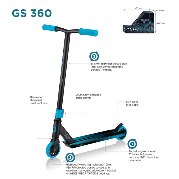 Globber Stunt GS 360 Scooter - 6 years to Adult