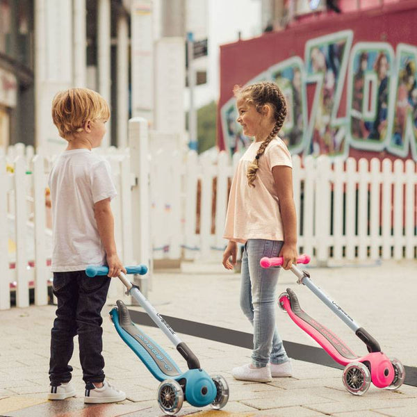 Globber Primo Foldable with Lights Scooter - 3 to 6+ years