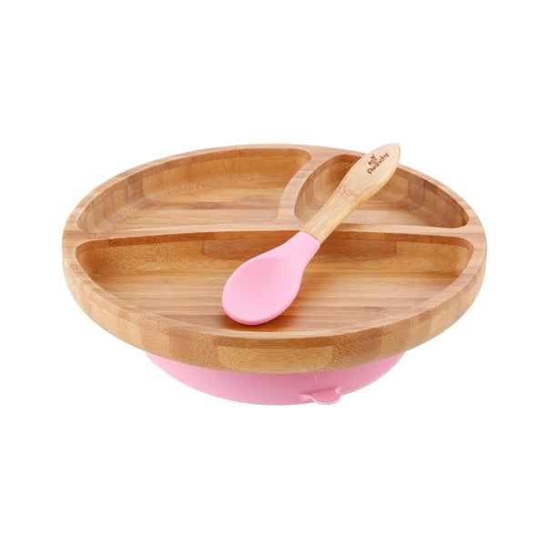 Avanchy Bamboo Suction Toddler Plate & Spoon