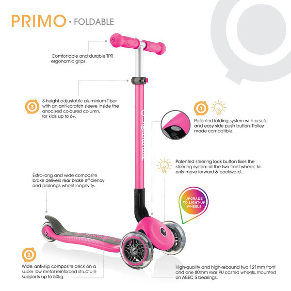 Globber Primo Foldable Scooter - 3 to 6+ years