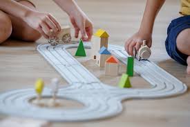 Plan Toys Rubber Road & Rail Set