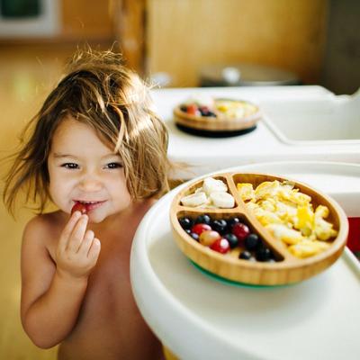 Avanchy Bamboo Suction Toddler Plate & Spoon