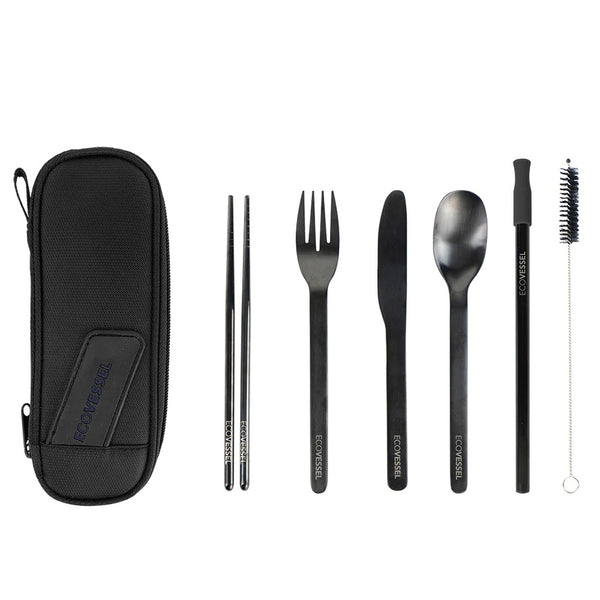 Eco Vessel WanderWare Reusable Stainless Steel Utensil Set